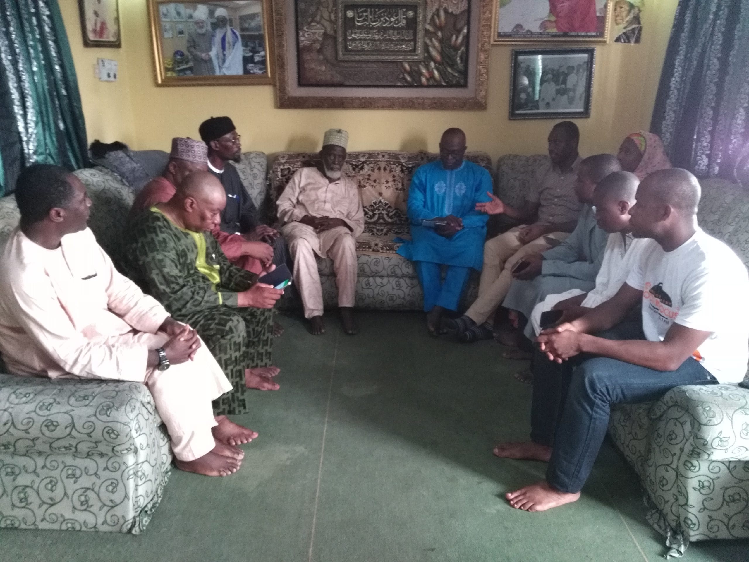 Some executives of IMAGH during the visit to the Chief Imam
